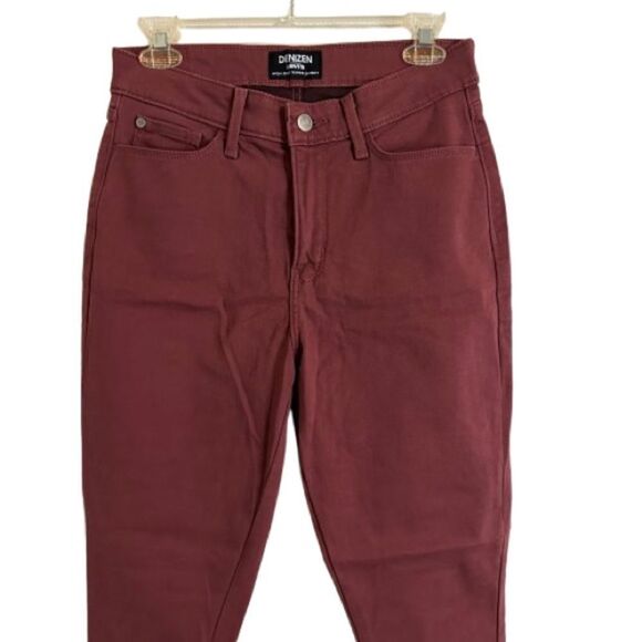DENIZEN from Levi's High Rise Super Skinny Jeans Womens 8 Red Maroon - Picture 3 of 7